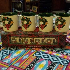 Set of 4 Christmas Mugs